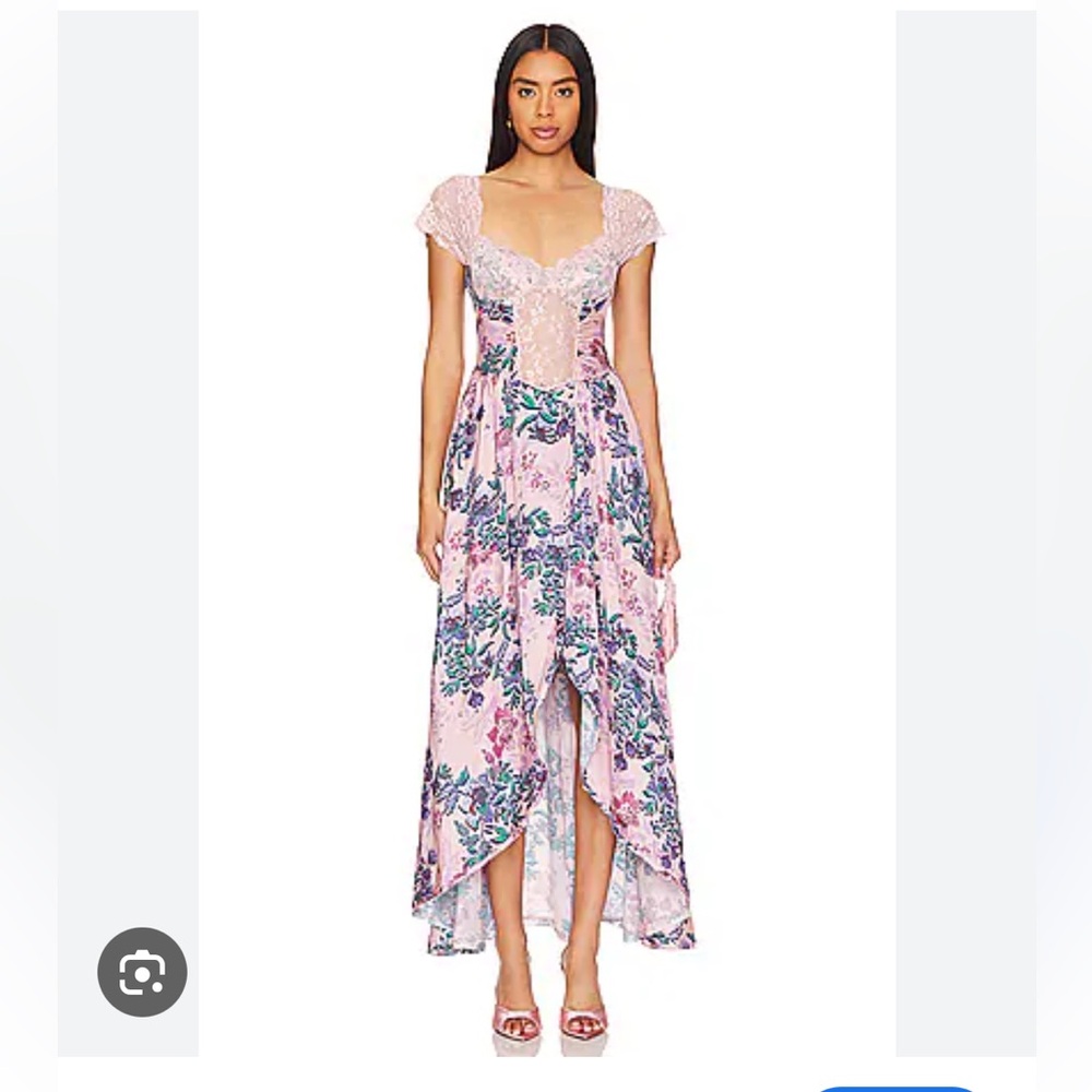 Free People x Intimately FP Bad For You Maxi Bodysuit In Dusty Rose Combo